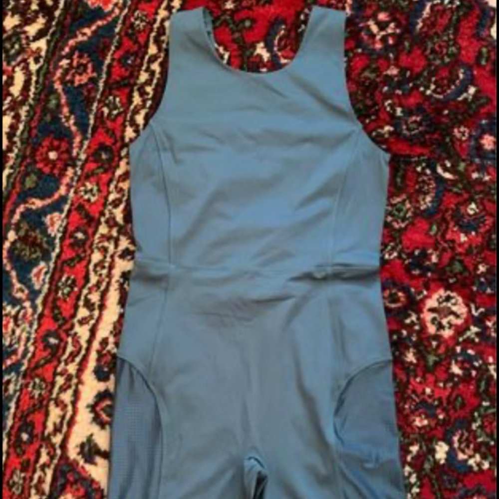 Teal Athletic Onesie